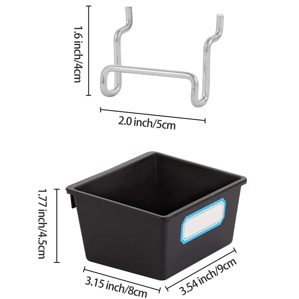 1/6 PEGBOARD STORAGE BINS