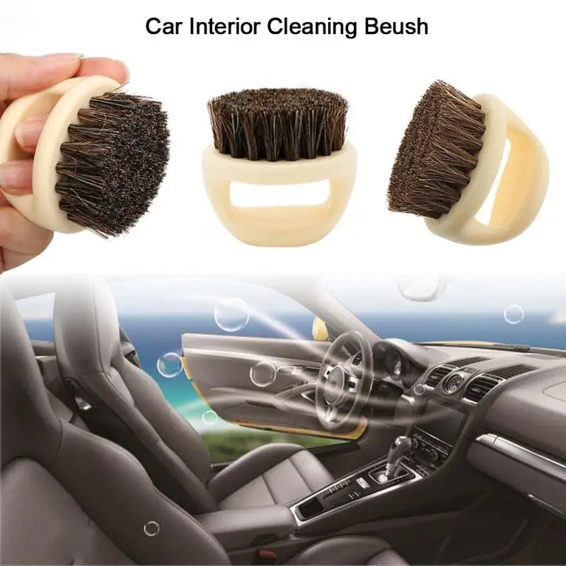 CAR LEATHER BRISTLE BRUSH