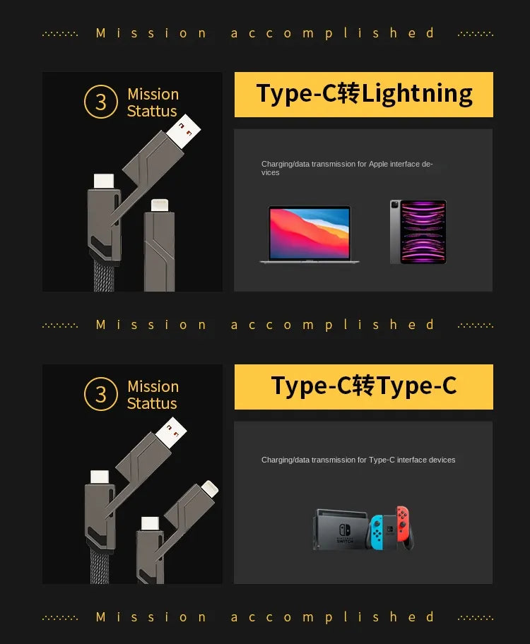 4 IN 1 FAST CHARGING CABLE