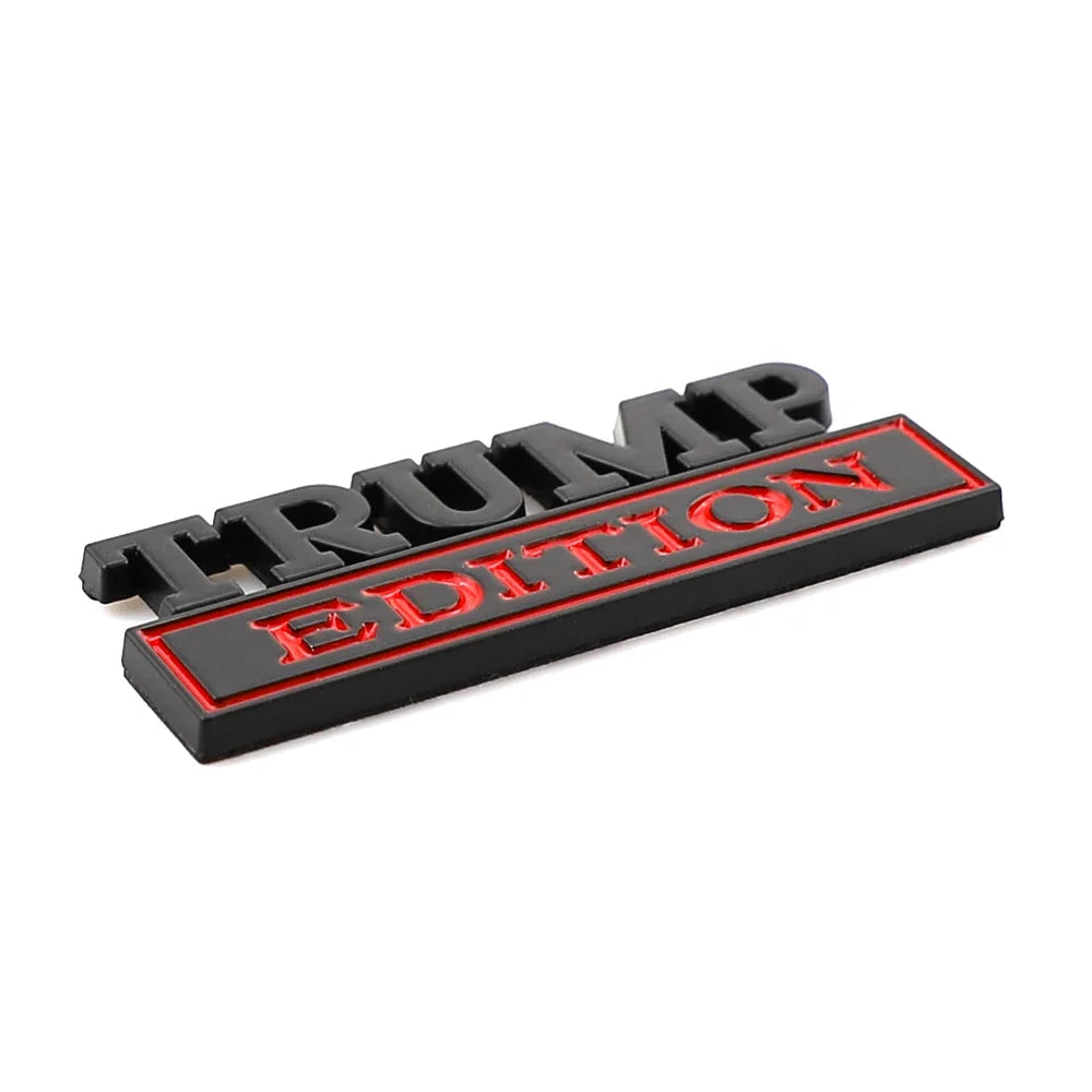 TRUMP EDITION METAL CAR STICKER